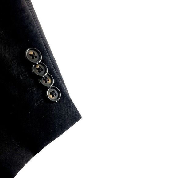 Ralph‎ Lauren Wool 2 Button Black Blazer 40R Tagged 40L See Description - Picture 3 of 13